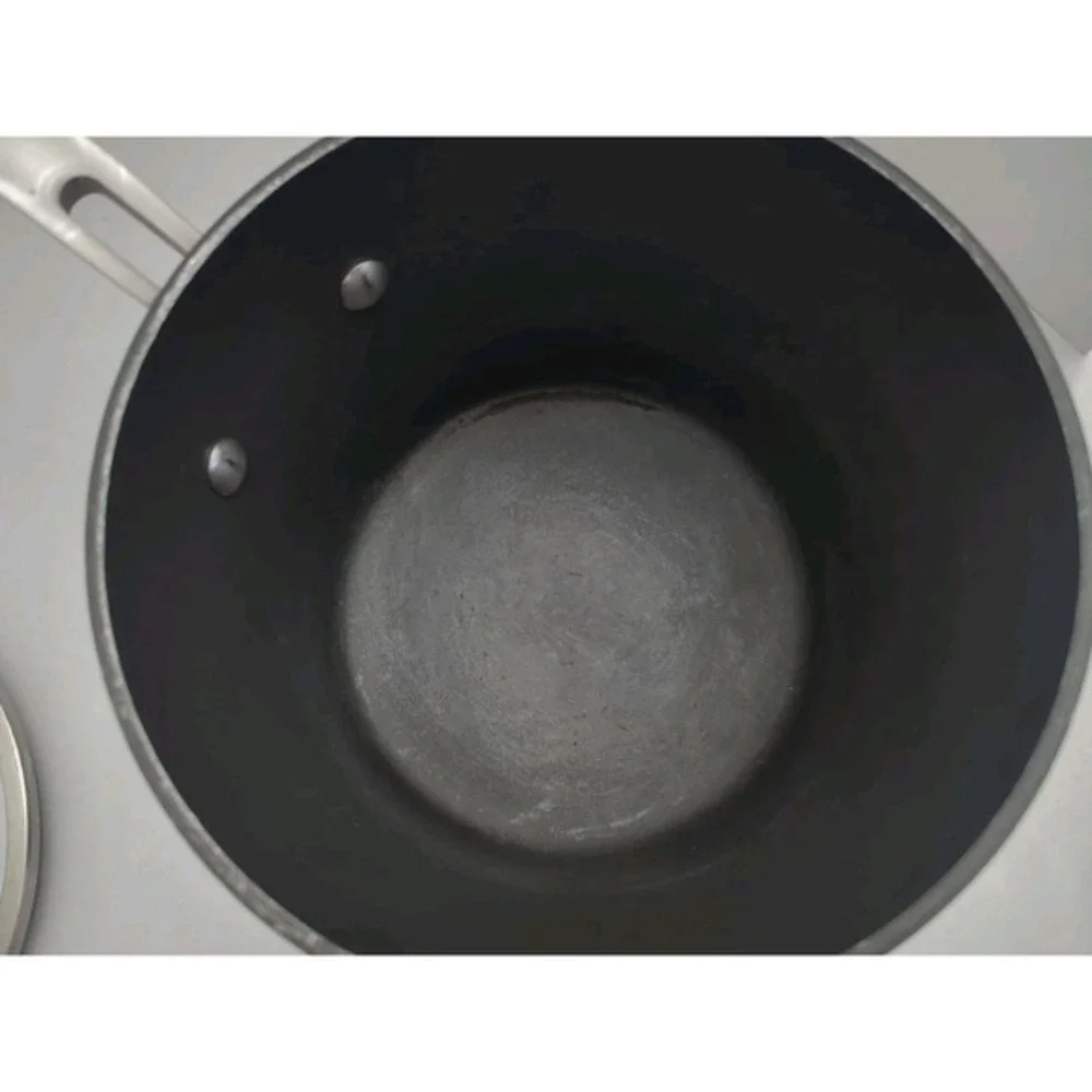 Kirkland Signature 3 qt Non-Stick Aluminum Saucepan & Lid Long‎ Handle